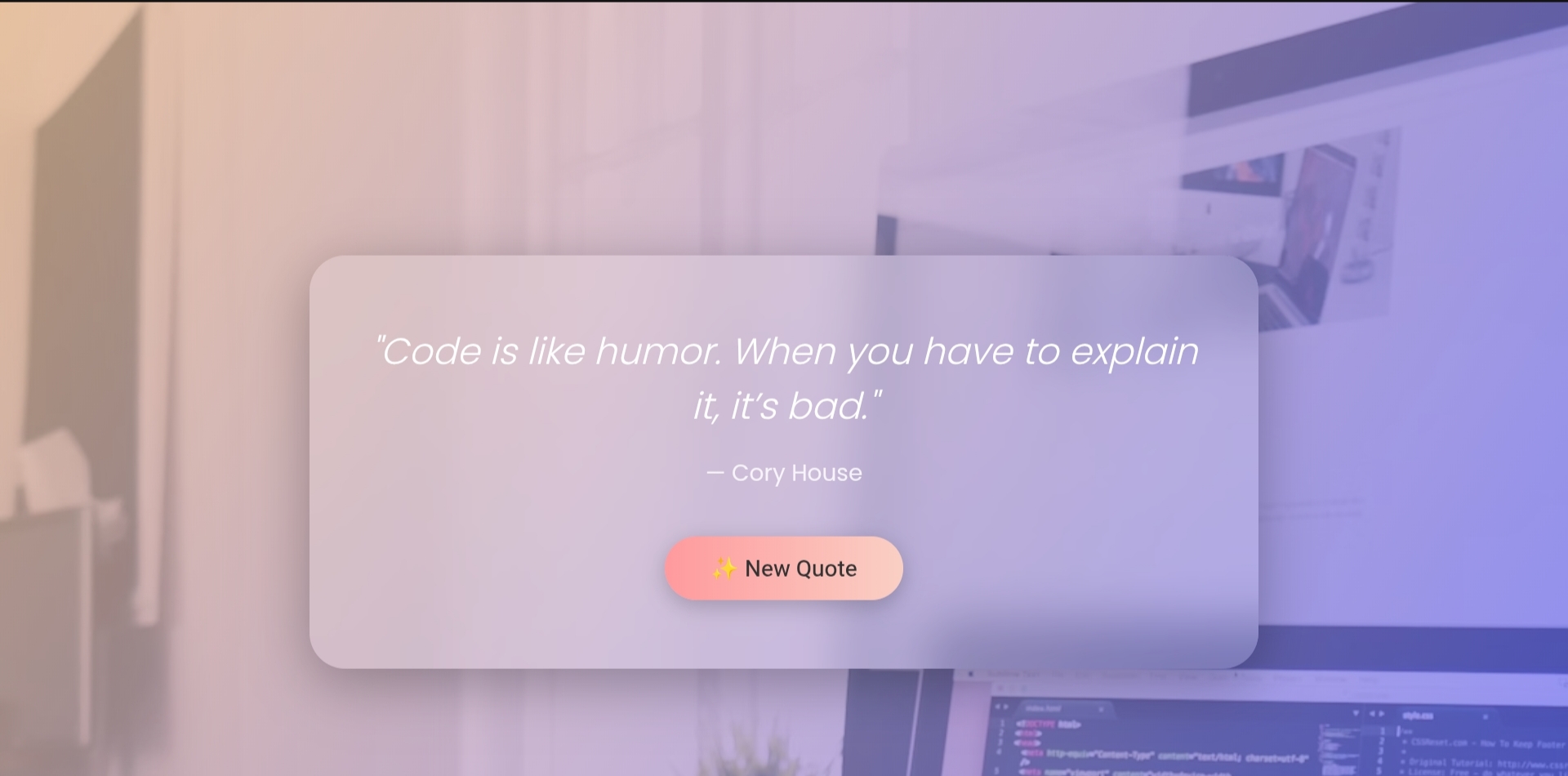 Random Quote Generator preview